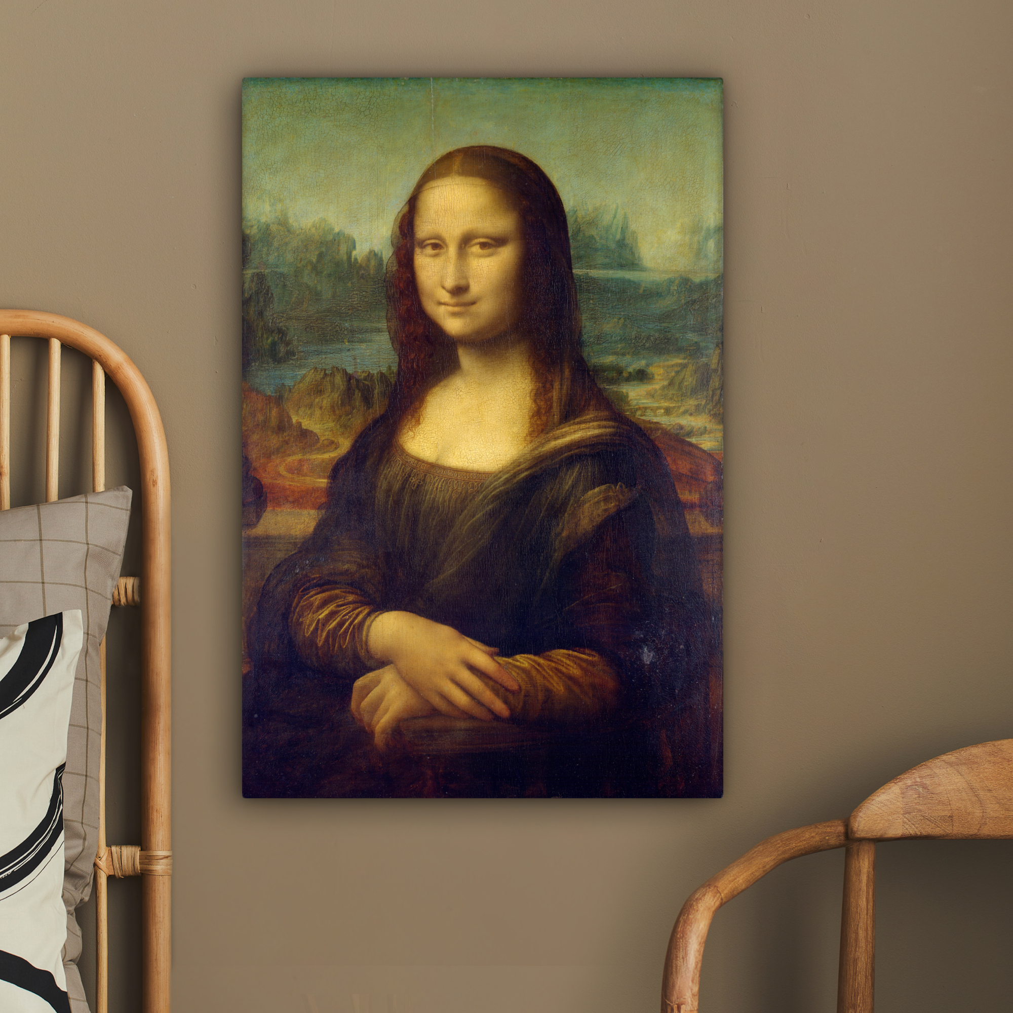Canvas schilderij - Mona Lisa - Leonardo da Vinci-2