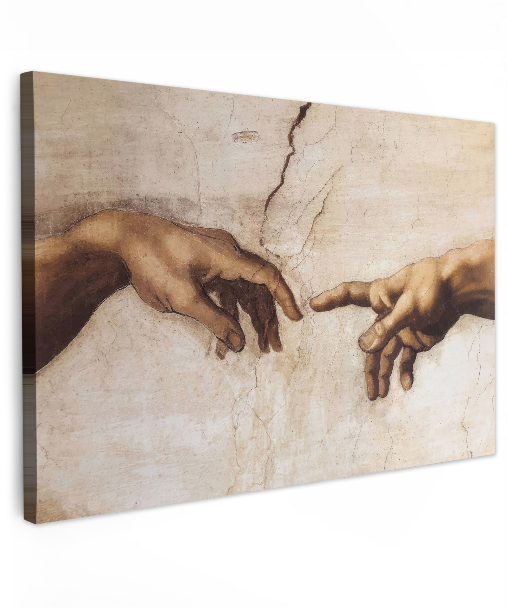 Leinwandbild - Adam - Michelangelo - Gemälde - Erschaffung Adams