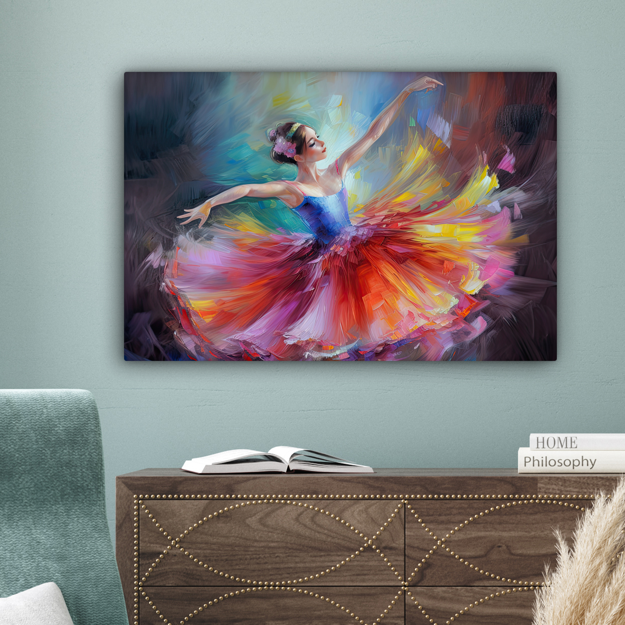 Leinwandbild - Gemälde - Ölfarbe - Tanz - Ballerina-4
