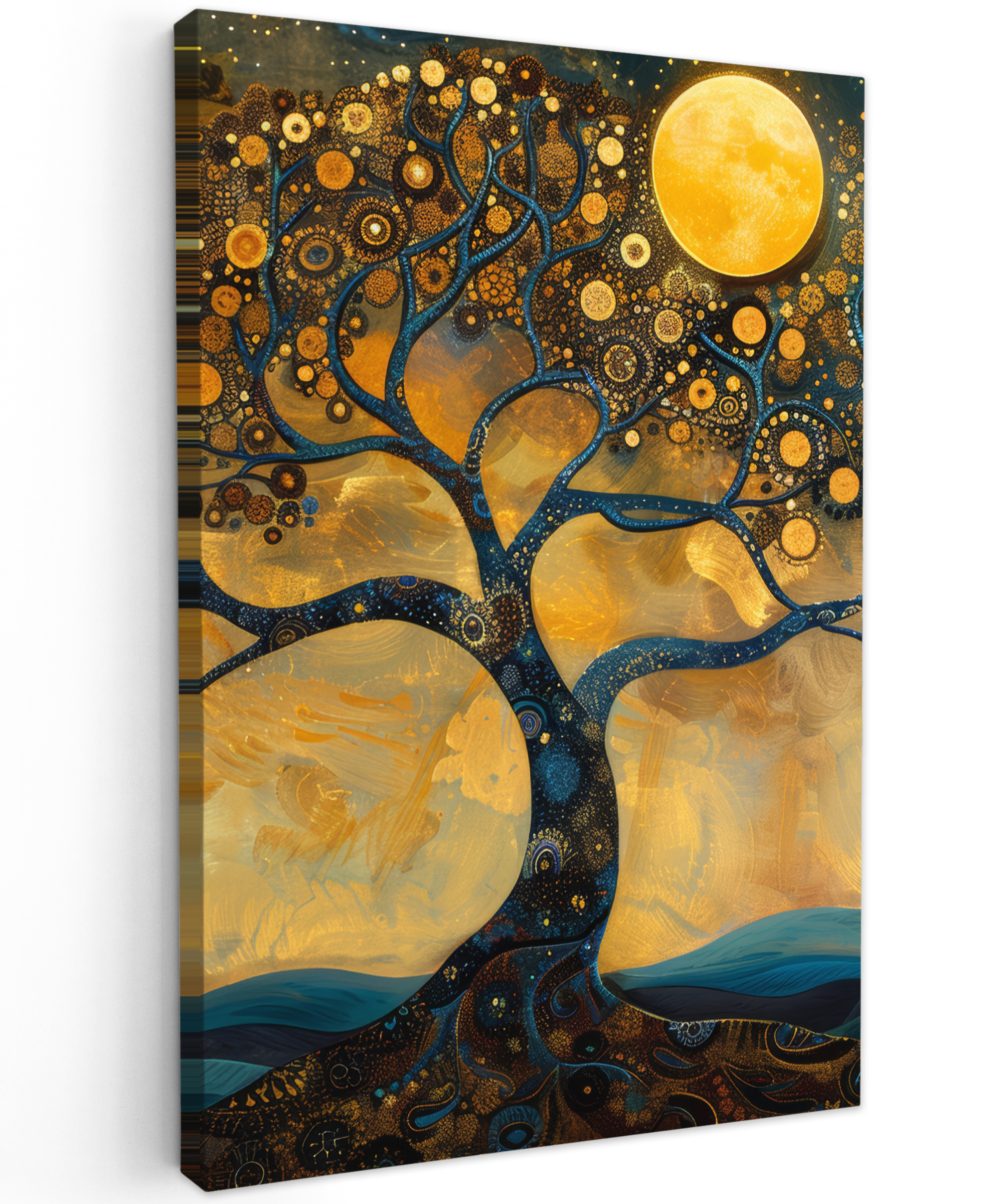 Leinwand Bilder Wanddekoration Gemälde Wohnzimmer Vollmond - Bild 26 von 26