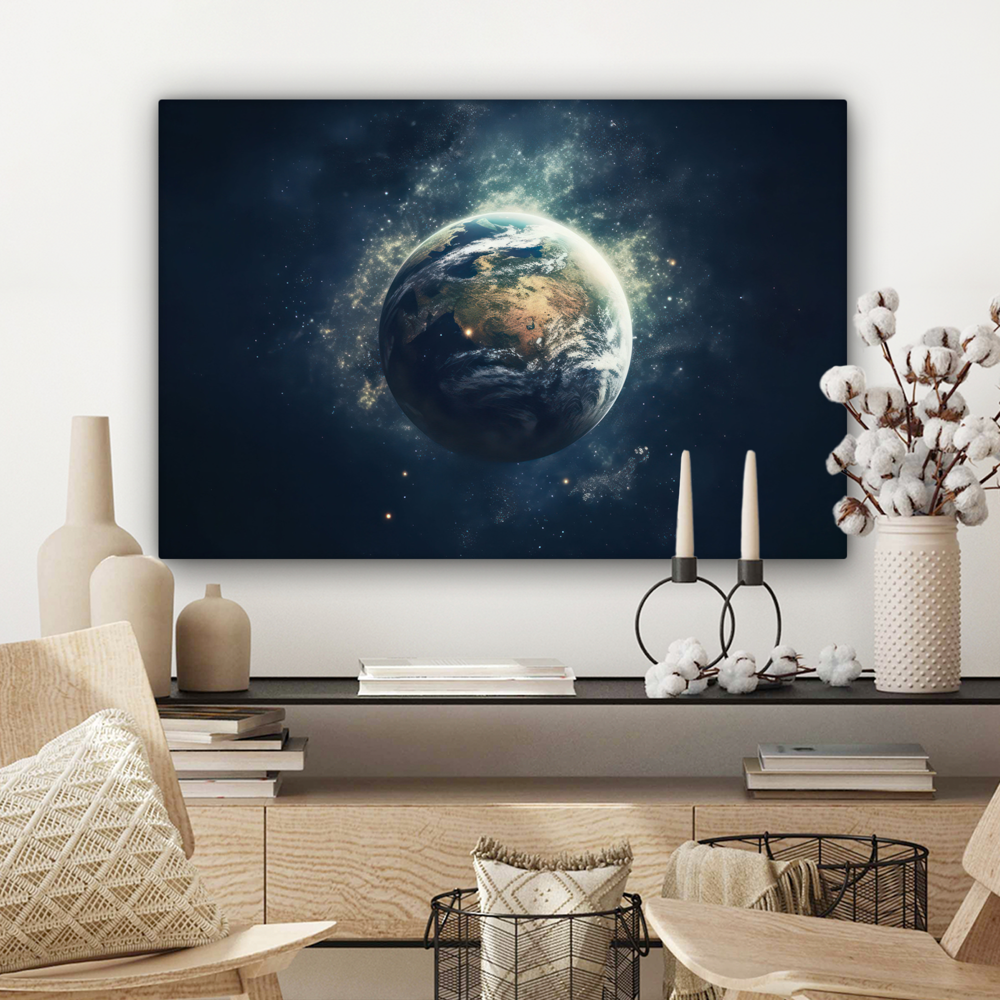 Tableau sur toile - Espace - Terre - ÉTableau sur toile - Univers-3