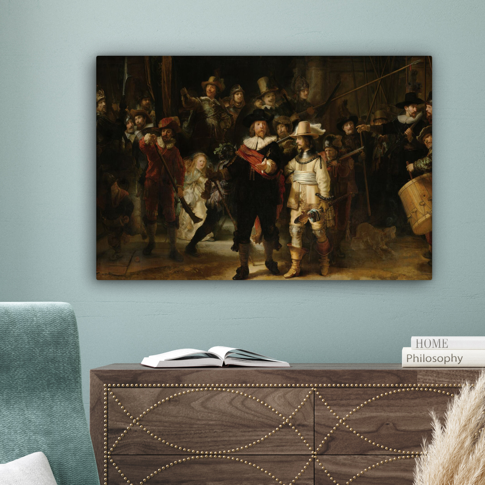 Leinwandbild - Die Nachtwache - Kunst - Alte Meister - Rembrandt-4
