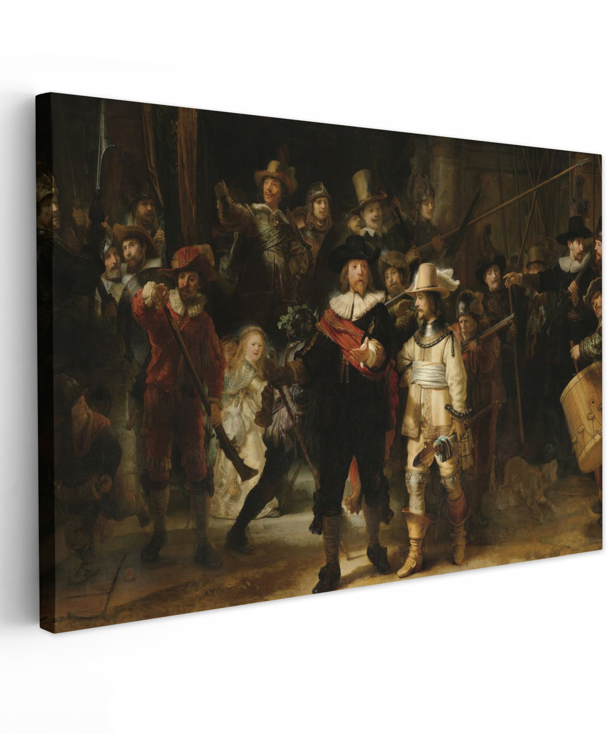 Canvas schilderij - De Nachtwacht - Kunst - Oude meesters - Rembrandt