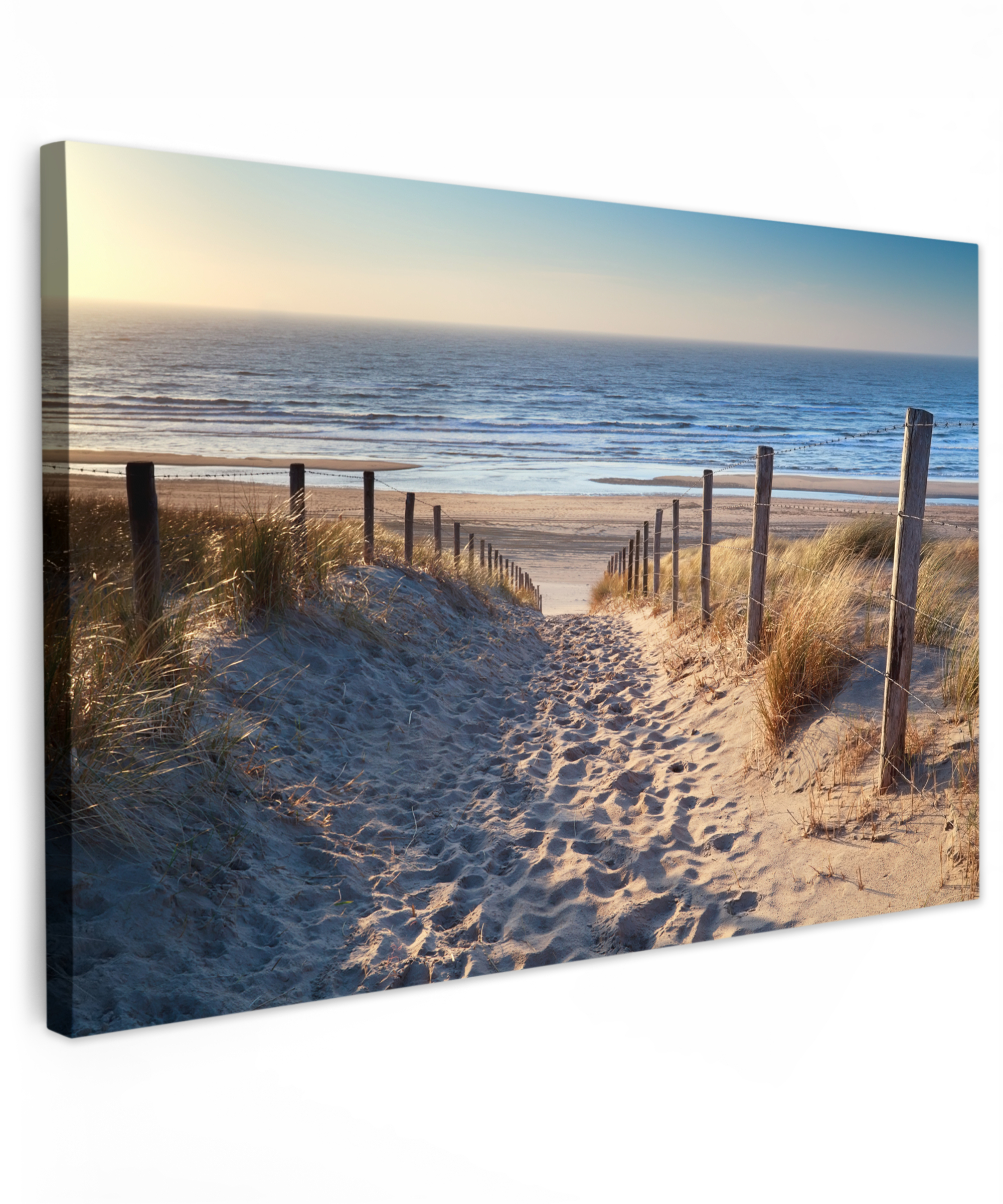 Canvas schilderij - Strand - Zee - Nederland