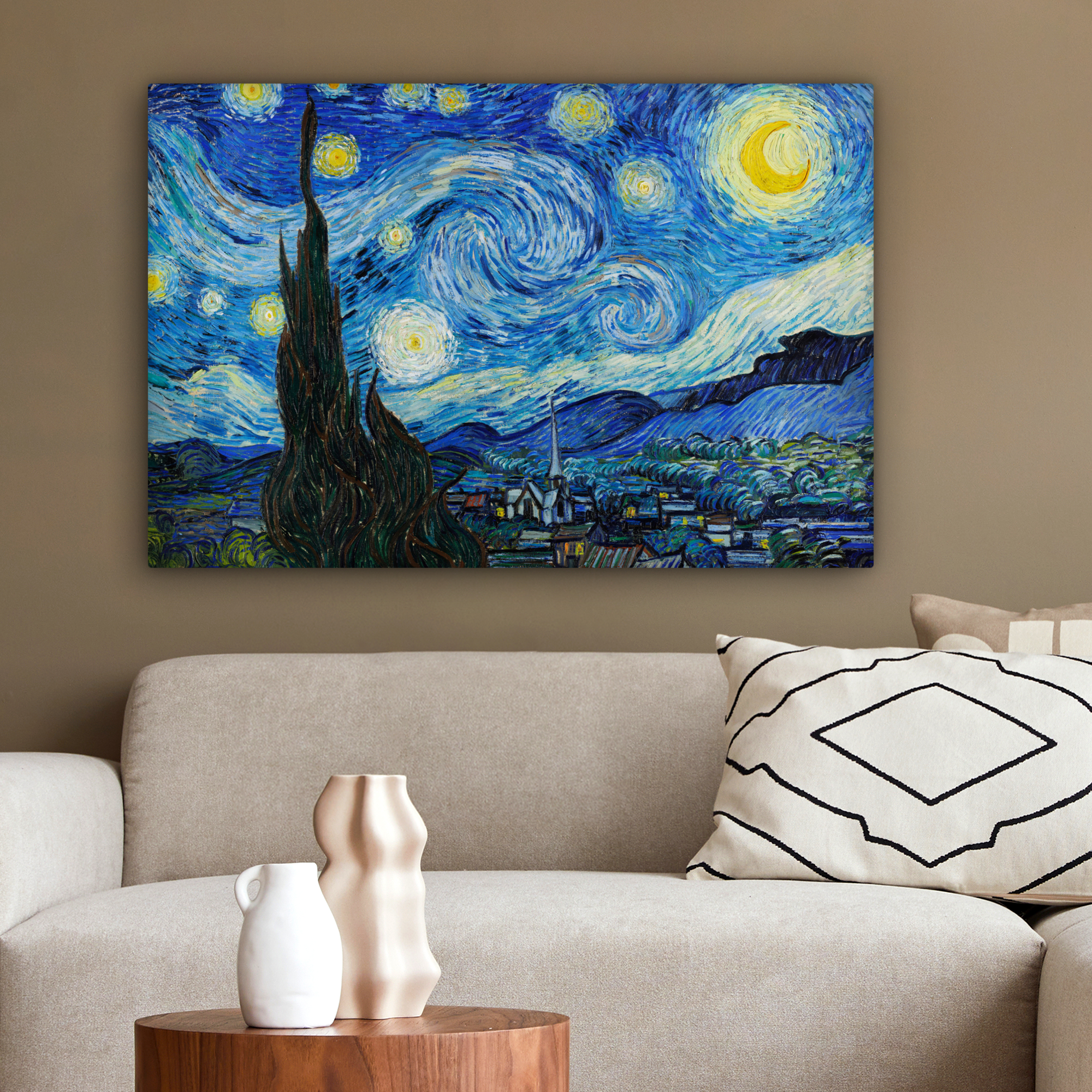 Tableau sur toile - La nuit étoilée - Vincent van Gogh-2