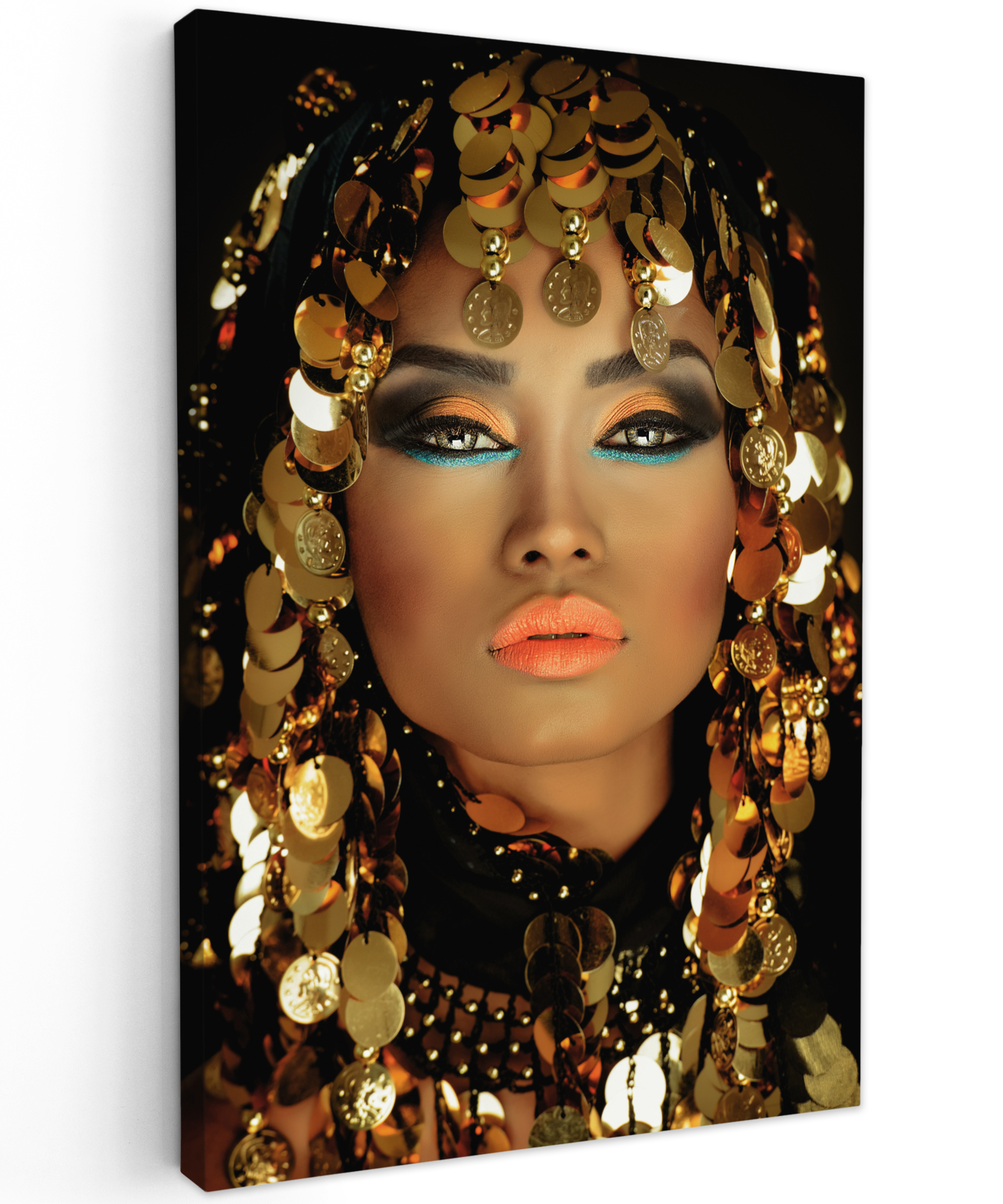 Canvas schilderij - Vrouw - Cleopatra - Goud